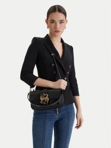 Just Cavalli Torebka 80RA4BA2 ZSA89 Czarny. Czarne torebki klasyczne Just Cavalli, bez wzorów, ze skóry, bez dodatków. Za 580,99 zł.