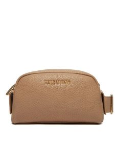 Valentino Torebka Blossom Re VBS8P215 Beżowy. Brązowe listonoszki Valentino, bez wzorów, ze skóry, bez dodatków. Za 349,99 zł.