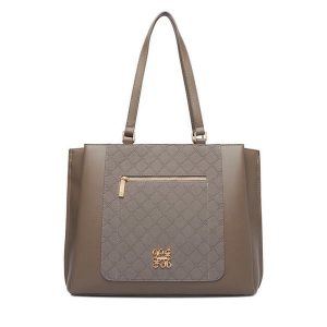 Torebka Nine West. Szare shopper bag Nine West, bez wzorów, bez dodatków. Za 329,99 zł.