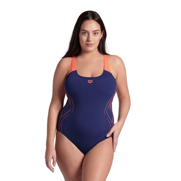 Damski strój kąpielowy jednoczęściowy kostium basen Arena Reflecting. Czarne stroje jednoczęściowe Arena, bez wzorów. Za 171,38 zł.