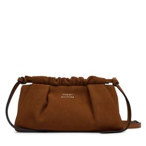 Torebka Tommy Hilfiger. Brązowe torebki klasyczne TOMMY HILFIGER, bez wzorów, bez dodatków. Za 699,99 zł.