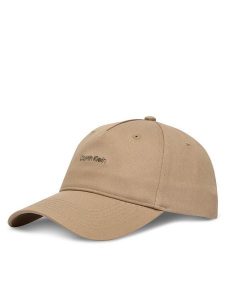 Calvin Klein Czapka z daszkiem Cotton Twill W/ Hw Cap LV04F5072G Beżowy. Brązowe czapki Calvin Klein, bez wzorów, z bawełny. Za 142,99 zł.