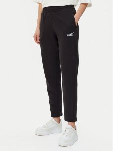 Puma Spodnie dresowe Ess Small No. 1 Logo 682454 Czarny Regular Fit. Czarne spodnie dresowe Puma, xs, bez wzorów, z bawełny. Za 119,99 zł.