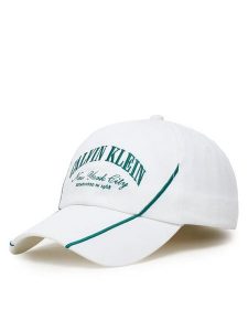 Calvin Klein Czapka z daszkiem LV04F5063G Biały. Białe czapki Calvin Klein, bez wzorów, z bawełny. Za 144,99 zł.