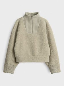 OPUS Bluza pluszowa w kolorze miętowym rozmiar: 38. Zielone bluzy Opus, bez wzorów, bez kaptura. Za 165,99 zł.