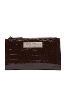 Nine West Portfel CEO-NW-W1-004-AW26 Brązowy ciemny. Brązowe portfele Nine West, bez wzorów, ze skóry. Za 79,99 zł.
