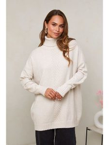 Soft Cashmere Golf w kolorze kremowym rozmiar: 38/40. Brązowe golfy Soft Cashmere, bez wzorów. Za 147,56 zł.