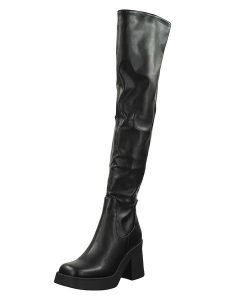 Steve Madden Kozaki w kolorze czarnym rozmiar: 41. Czarne kozaki Steve Madden, na zimę, bez wzorów, bez obcasa, bez zapięcia. Za 355,78 zł.