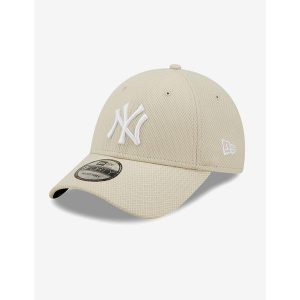 Czapka New Era Ny Yankees, Dla obu płci. Białe czapki New Era, bez wzorów, z poliesteru, sportowe. Za 94,90 zł.