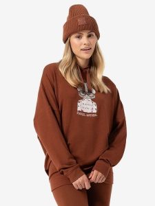 Super.natural Bluza "Snow Cat" w kolorze jasnobrązowym rozmiar: M. Brązowe bluzy super.natural, m, bez wzorów, z wełny, z kapturem. Za 339,99 zł.