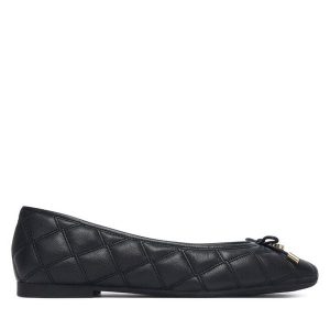 Baleriny Tommy Hilfiger. Czarne balerinki TOMMY HILFIGER, bez wzorów, bez obcasa, bez zapięcia. Za 449,99 zł.