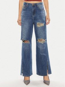 One Teaspoon Jeansy Billie 26277 Niebieski Straight Leg. Niebieskie jeansy One Teaspoon, bez wzorów, z bawełny. Za 469,99 zł.
