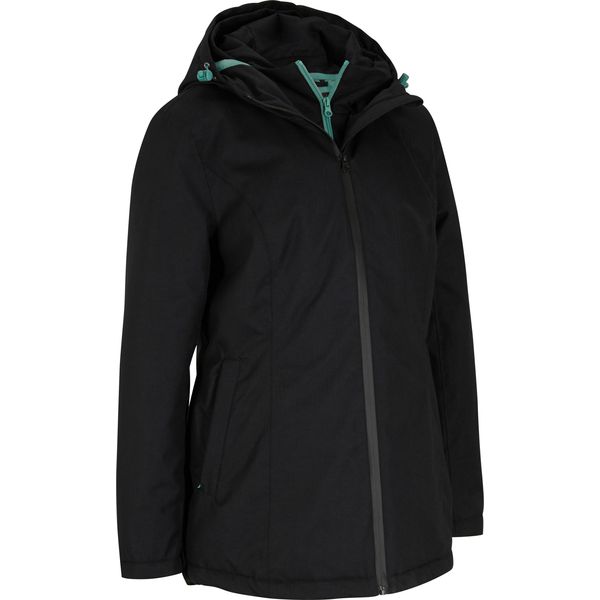 Wodoodporna kurtka funkcjonalna 2 w 1. Czerwone kurtki bonprix, bez wzorów. Za 319,99 zł.