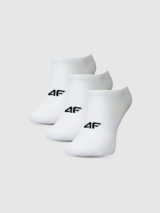 4F Skarpetki casual stopki (3-pack) damskie - białe 39-42. Białe skarpetki 4f, bez wzorów, z bawełny. Za 44,99 zł.