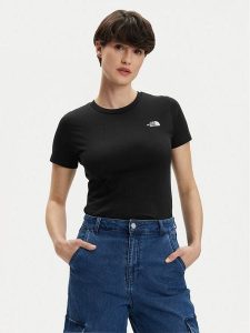 The North Face T-Shirt Simple Dome NF0A87NH Czarny Regular Fit. Czarne t-shirty The North Face, xs, bez wzorów, z syntetyku, bez kołnierzyka, bez ramiączek. Za 79,99 zł.