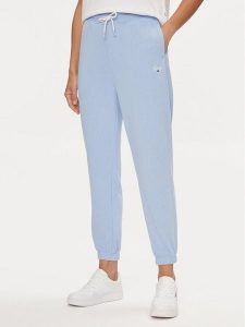 Tommy Jeans Spodnie dresowe Script DW0DW17771 Błękitny Relaxed Fit. Niebieskie spodnie dresowe Tommy Jeans, l, bez wzorów, z dresówki. Za 469,99 zł.
