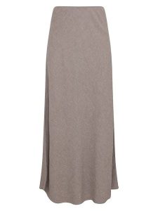 MOSS COPENHAGEN Spódnica "Viana" w kolorze szarobrązowym rozmiar: S. Brązowe spódnice Moss Copenhagen, s, bez wzorów, maxi. Za 140,20 zł.