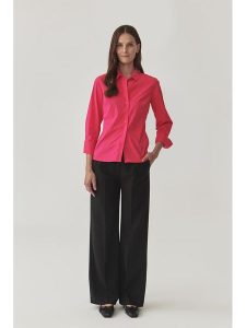 TATUUM Koszula w kolorze różowym rozmiar: 44. Różowe koszule Tatuum, bez wzorów, bez kołnierzyka, bez ramiączek. Za 109,26 zł.