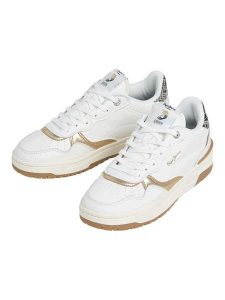 Pepe Jeans FOOTWEAR Sneakersy "Chester" w kolorze złoto-białym rozmiar: 39. Białe trampki Pepe Jeans FOOTWEAR, bez wzorów, z jeansu, bez zapięcia. Za 173,99 zł.