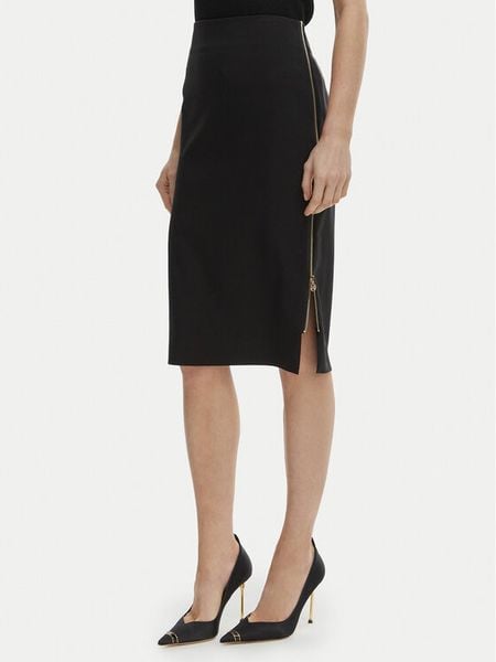 Rinascimento Spódnica ołówkowa CFC0127985003 Czarny Slim Fit. Czarne spódnice Rinascimento, xl, bez wzorów, z syntetyku. Za 379,99 zł.