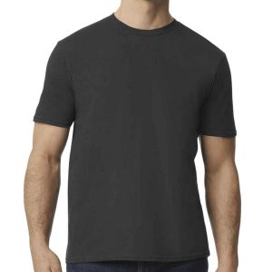 Koszulka Softstyle EZ Unisex Dla Dorosłych. Szare bluzki GILDAN, xl, bez wzorów, sportowe, bez kołnierzyka, bez ramiączek. Za 43,99 zł.