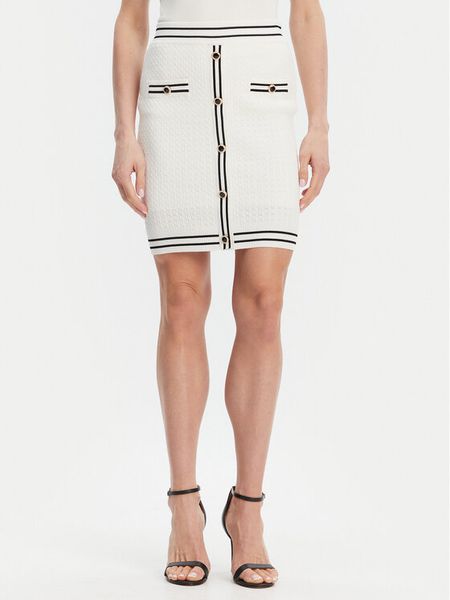 Fracomina Spódnica ołówkowa FR25SG4003K52401 Écru Slim Fit. Białe spódnice Fracomina, m, bez wzorów, z syntetyku. Za 219,99 zł.