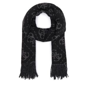 Szalik Guess. Czarne szaliki Guess, z aplikacjami. Za 234,99 zł.