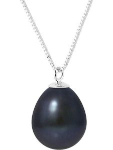 Pearl Addict Srebrny naszyjnik z zawieszką - dł. 42 cm rozmiar: onesize. Czarne naszyjniki Pearl Addict, z perłą, srebrne. Za 195,99 zł.