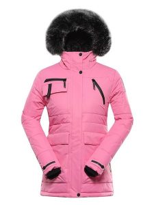 Alpine Pro Kurtka zimowa "Werda" w kolorze różowym rozmiar: L. Różowe kurtki Alpine Pro, na zimę, l, bez wzorów, z puchu, bez kaptura. Za 428,07 zł.