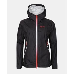 Damska kurtka typu hardshell Kilpi HURRICANE-W. Czarne kurtki Kilpi, bez wzorów, z hardshellu, bez kaptura. Za 576,97 zł.