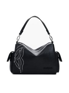 Desigual Torebka Habana 25SAXPA5 Czarny. Czarne torebki klasyczne Desigual, bez wzorów, ze skóry, bez dodatków. Za 249,99 zł.