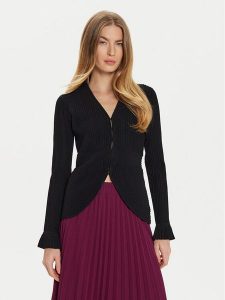 TWINSET Kardigan 242TT3123 Czarny Slim Fit. Czarne kardigany Twinset, z syntetyku. Za 559,99 zł.