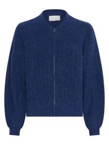 MOSS COPENHAGEN Kardigan "Nenaya" w kolorze niebieskim rozmiar: M/L. Niebieskie kardigany Moss Copenhagen. Za 217,99 zł.