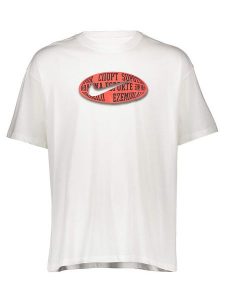 Nike Koszulka "NRG" w kolorze białym rozmiar: M. Białe bluzki Nike, m, bez wzorów, z bawełny, bez kołnierzyka, bez ramiączek. Za 109,78 zł.