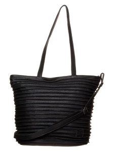 FREDs BRUDER Skórzany shopper bag "Puzz Riffle" w kolorze czarnym - 30 x 28 x 21 cm rozmiar: onesize. Czarne shopper bag FREDs BRUDER, bez wzorów, z materiału, przez ramię, bez dodatków. Za 428,45 zł.