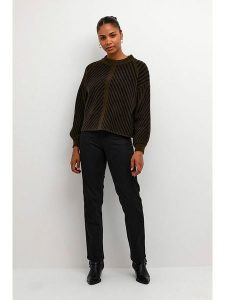 Kaffe Sweter w kolorze khaki rozmiar: S. Brązowe swetry oversize Kaffe, s, bez wzorów, bez ramiączek. Za 122,38 zł.