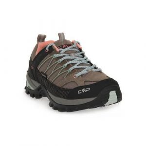 Buty trekkingowe damskie CMP Rigel Low. Brązowe buty trekkingowe CMP, z materiału, bez zapięcia. Za 309,99 zł.