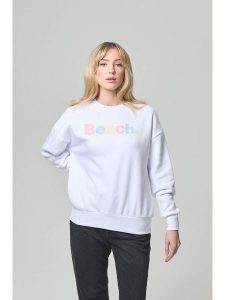 Bench Bluza "Kaufa" w kolorze białym rozmiar: 42. Białe bluzy Bench, bez wzorów, bez kaptura. Za 122,38 zł.