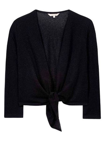 Herrlicher Bolerko "Shana" w kolorze czarnym rozmiar: M. Czarne swetry oversize Herrlicher, m, bez wzorów, bez ramiączek. Za 184,95 zł.
