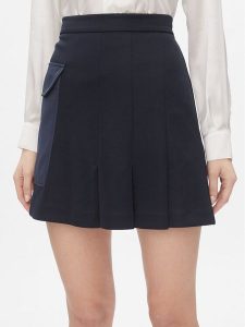 MAX&Co. Spódnica mini Jago Granatowy Regular Fit. Niebieskie spódnice MAX&Co., m, bez wzorów, z bawełny, mini. Za 469,99 zł.