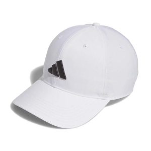 Damska czapka z daszkiem adidas Tour Badge. Białe czapki ADIDAS, bez wzorów, z poliesteru, eleganckie. Za 145,50 zł.