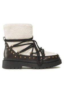 DeeZee Botki WS5592-21 Beżowy. Brązowe botki DeeZee, bez wzorów, ze skóry, bez obcasa, na płaskiej podeszwie, bez zapięcia. Za 199,99 zł.