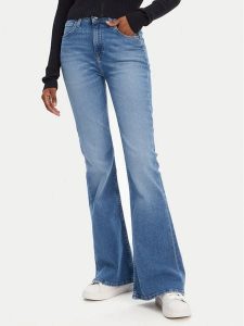Lee Jeansy Breese L32YROEU Niebieski Flare Fit. Niebieskie jeansy Lee, bez wzorów, z bawełny. Za 299,99 zł.