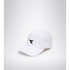 Czapka z daszkiem do tenisa Diadora ADJUSTABLE CUP white. Białe czapki Diadora, bez wzorów, sportowe. Za 80,00 zł.