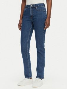 Tommy Hilfiger Jeansy WW0WW49957 Niebieski Slim Fit. Niebieskie jeansy TOMMY HILFIGER, bez wzorów, z bawełny. Za 409,99 zł.