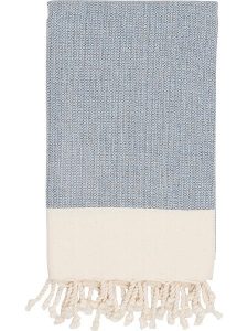 Samimi Chusta hammam w kolorze granatowo-beżowym - 180 x 100 cm rozmiar: onesize. Niebieskie apaszki i chusty Samimi, bez wzorów, z bawełny. Za 60,99 zł.