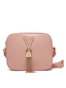 Valentino Torebka Divina VBS1R409G Różowy. Czerwone listonoszki Valentino, bez wzorów, ze skóry, bez dodatków. Za 199,99 zł.
