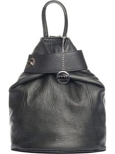 Mia Tomazzi Skórzany plecak "Sirietto" w kolorze czarnym - 28 x 35 x 13 cm rozmiar: onesize. Czarne plecaki Mia Tomazzi. Za 328,65 zł.