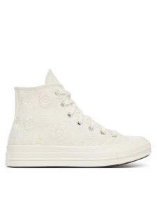 Converse Trampki Chuck 70 A17629C Écru. Białe trampki Converse, bez wzorów, z materiału, bez zapięcia. Za 469,99 zł.