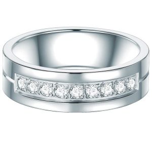 Trilani Pierścionek ze stali szlachetnej Stal szlachetna Cyrkonia srebrny Pierścionki 1 ct Damski. Szare pierścionki Trilani, z cyrkonią, srebrne. Za 149,99 zł.